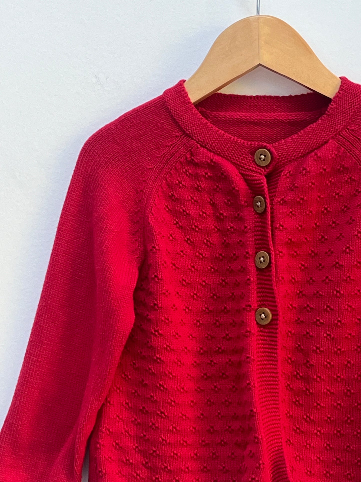 Nutmeg 18-24 Months - Red Cardigan