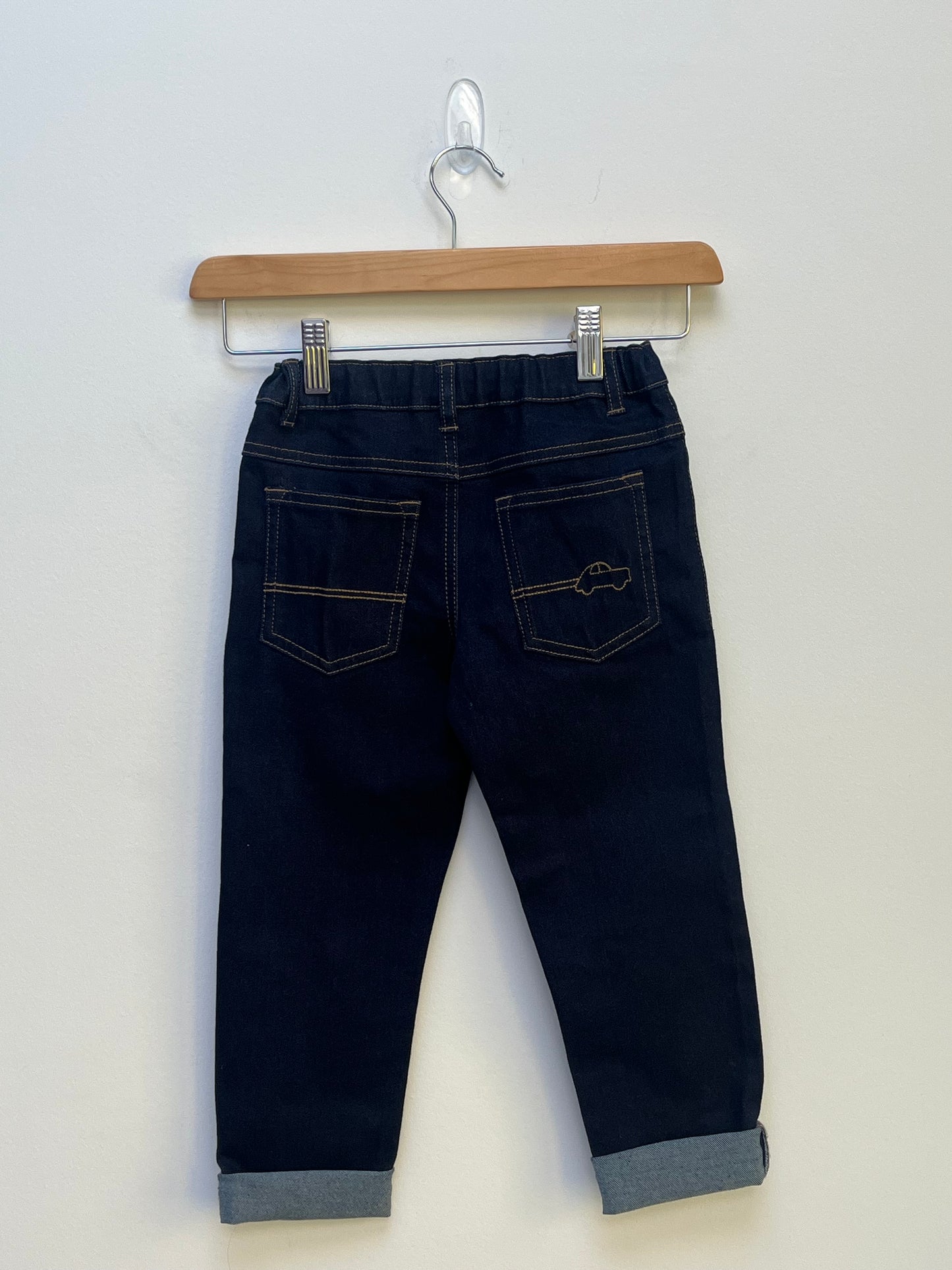 Next 4-5 Years - Dark Blue Jeans with Car on Pocket