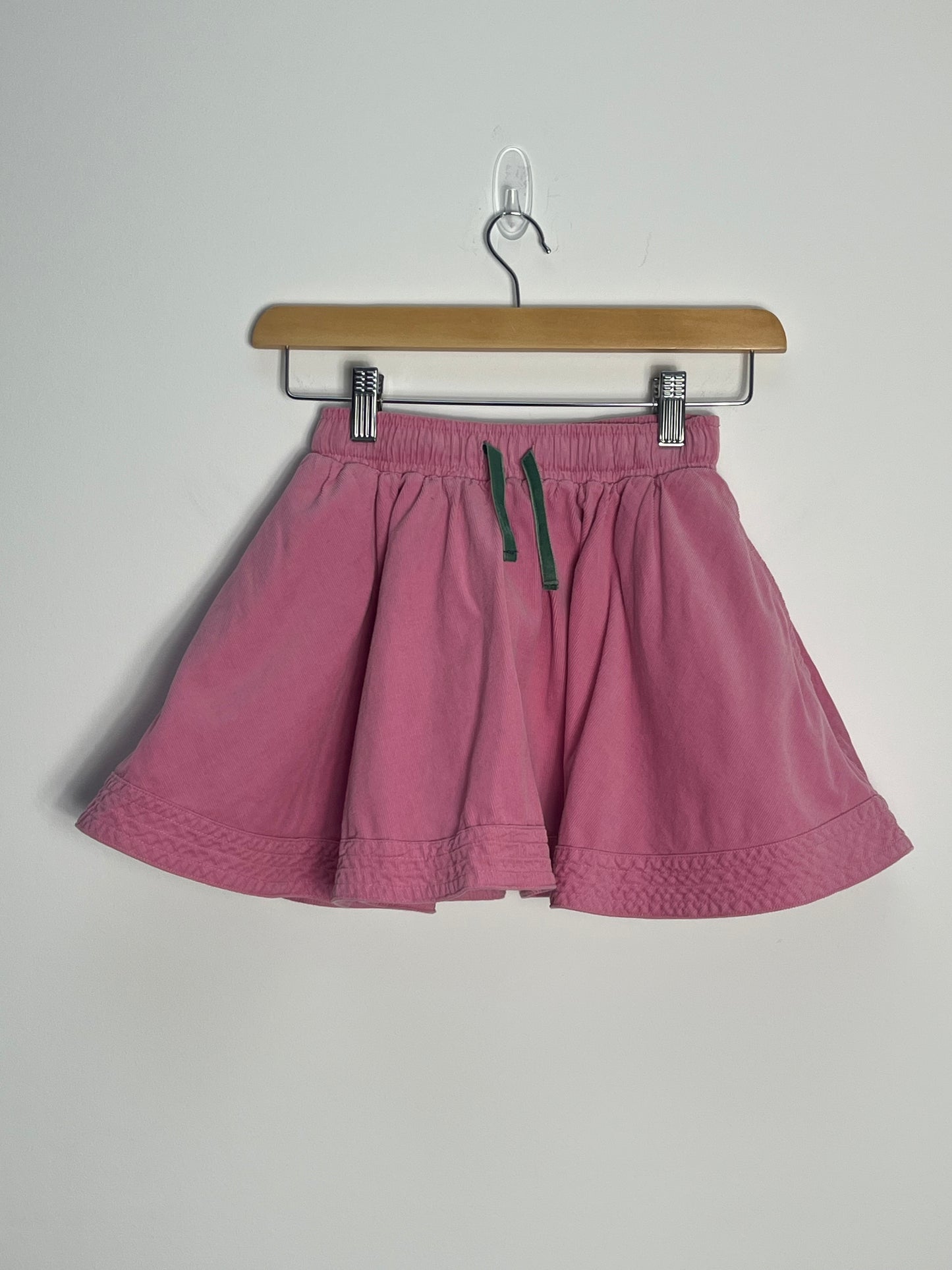 Mini Boden 6 Years - Pink Fine Cord Skirt with Lining