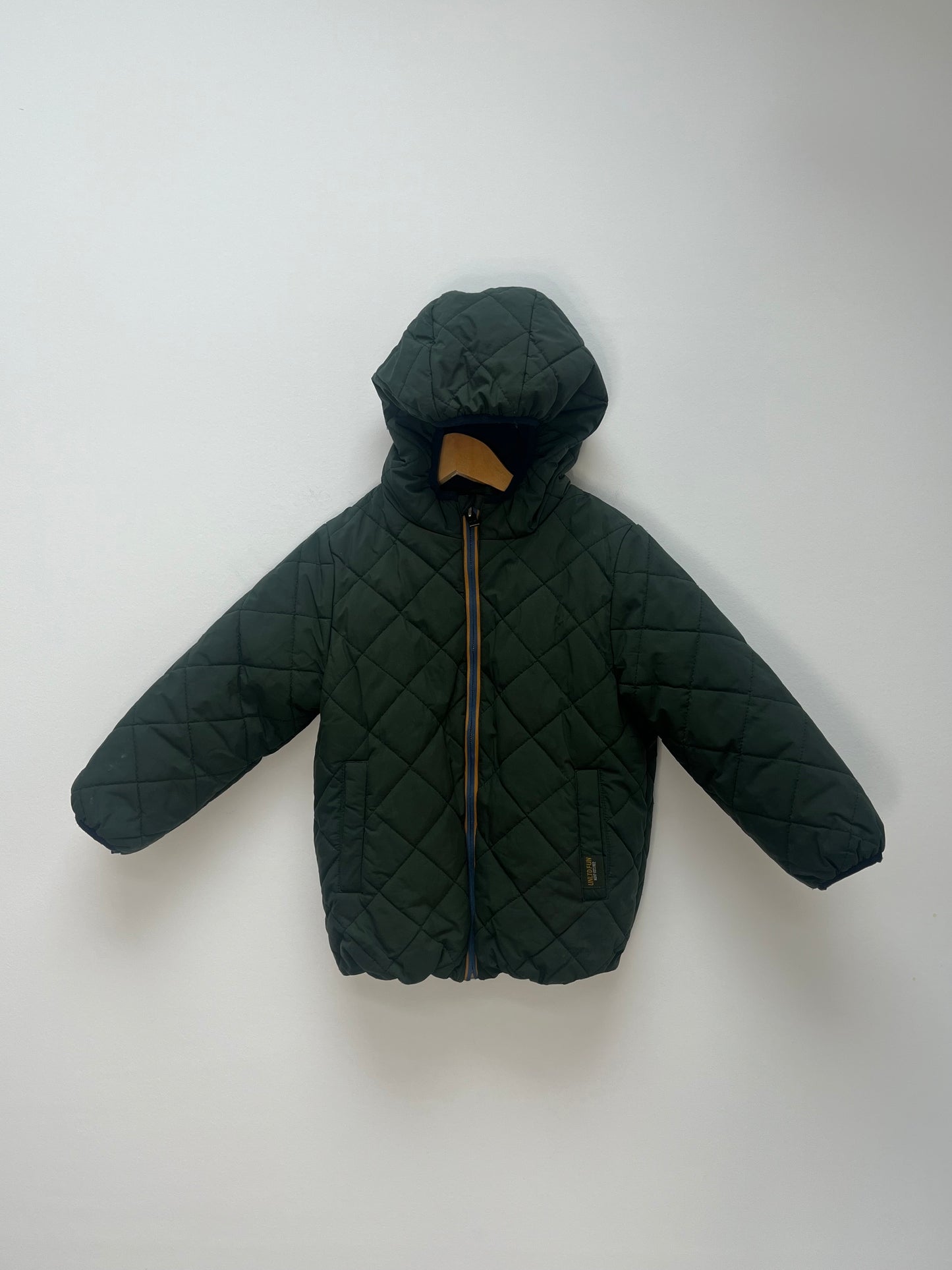 Next 3-4 Years - Forest Green Quilted Fleece lined Coat