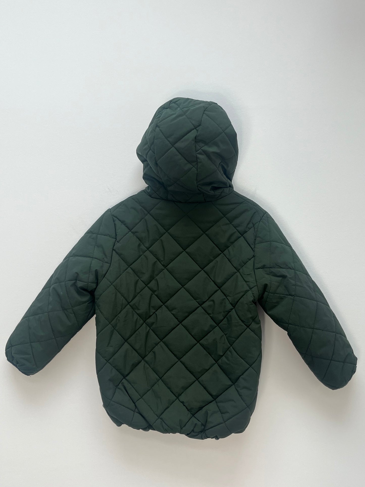 Next 3-4 Years - Forest Green Quilted Fleece lined Coat