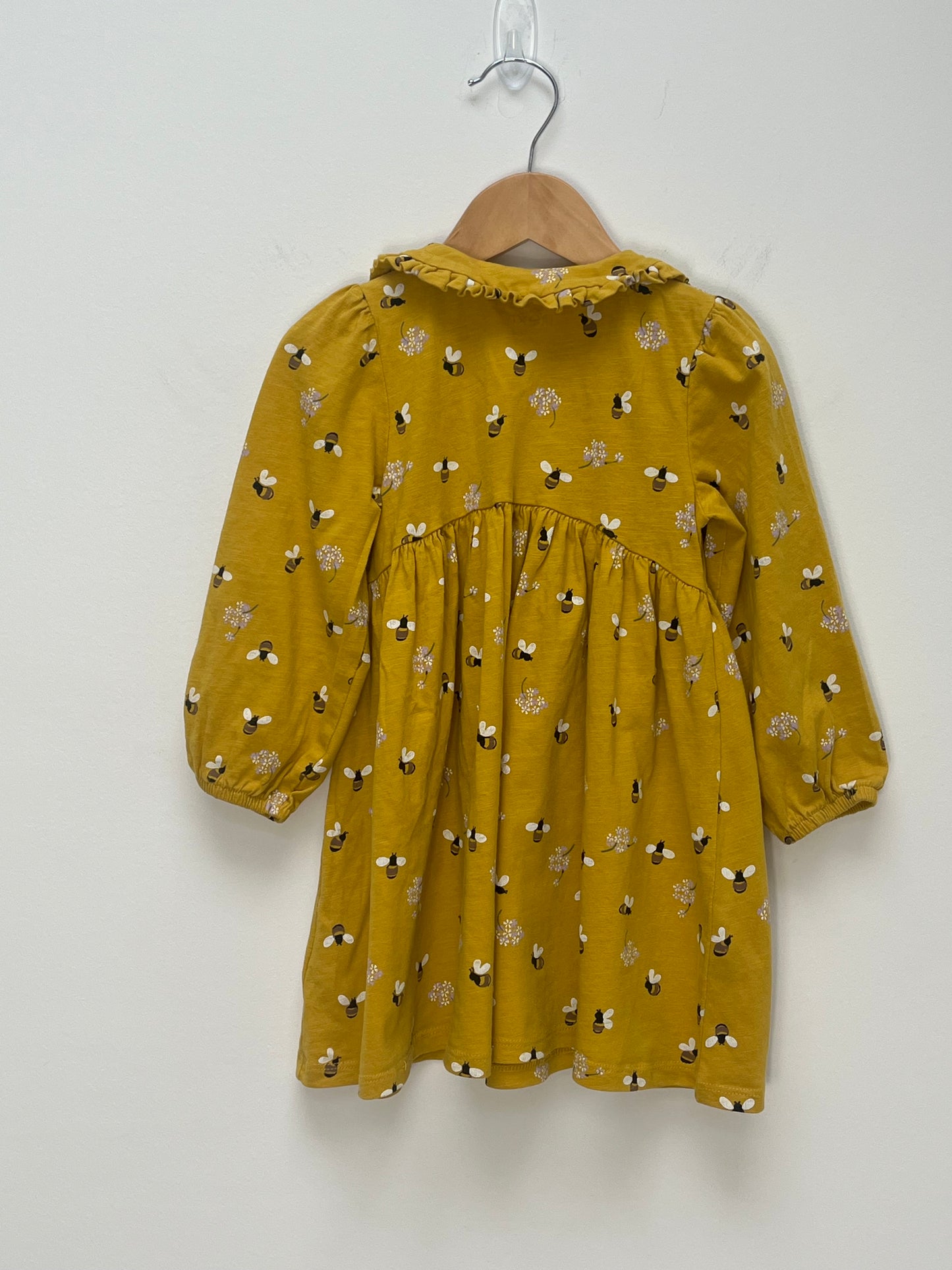 Next 18-24 Months - Mustard Dress with Bee Print