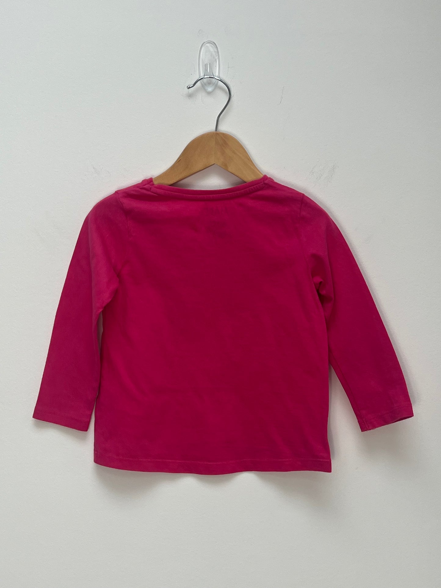 F&F 18-24 Months - Long Sleeved Pink Panda Top