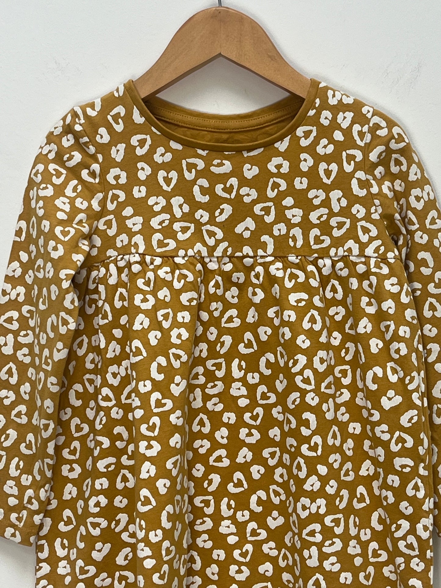 Mothercare 2-3 Years - Long Sleeved Mustard Dress