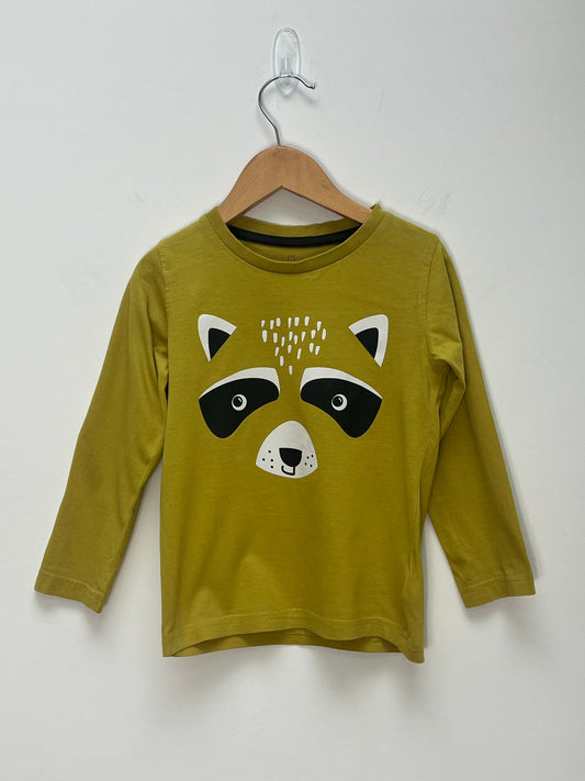 Mothercare 3-4 Years - Long Sleeved Top with Racoon