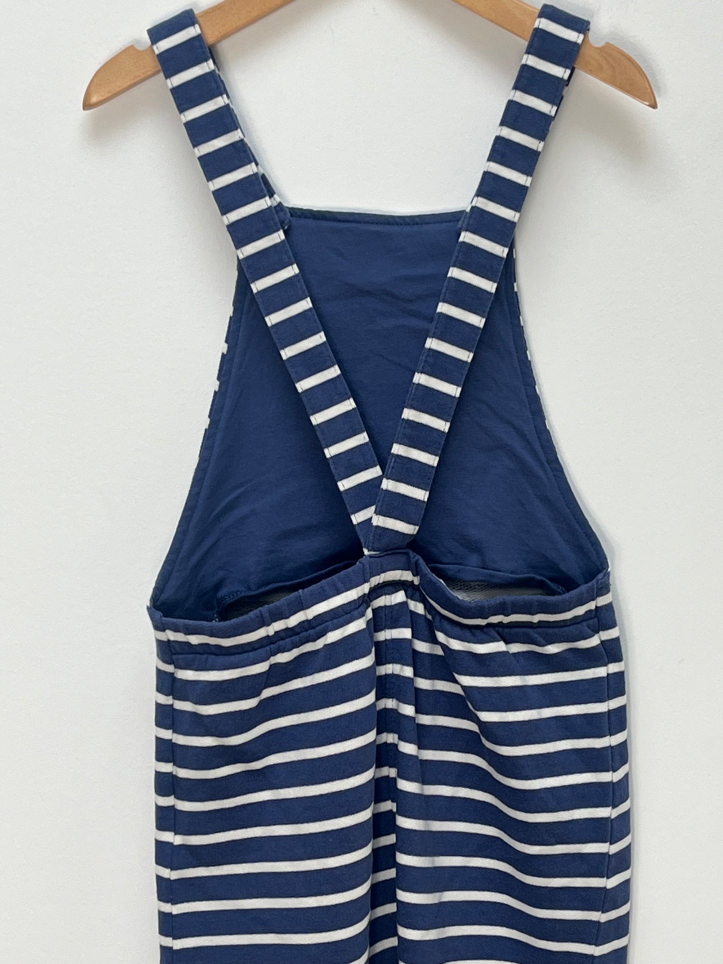 H&M 2-3 Years - Thin Blue & White Striped Dungarees