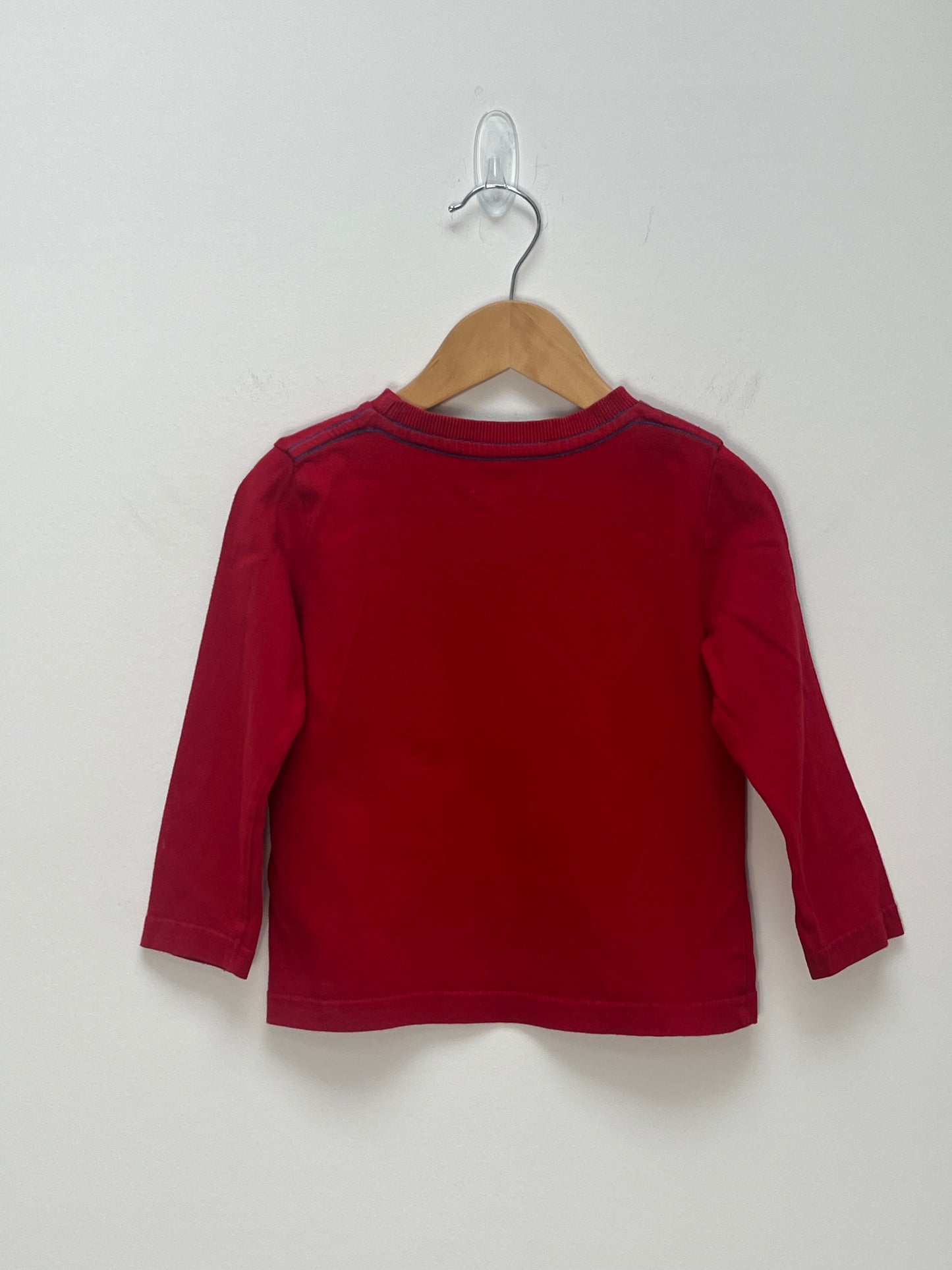 F&F 2-3 Years - Red Long Sleeved Top with Dino