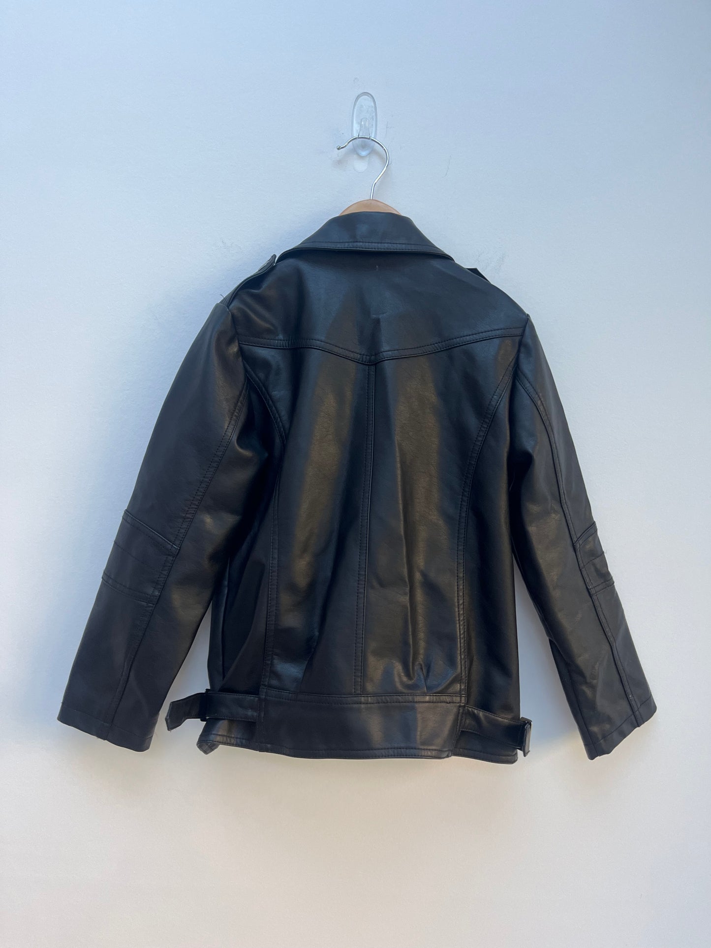 Young soul Kids 130cm - Black Pu Biker Jacket